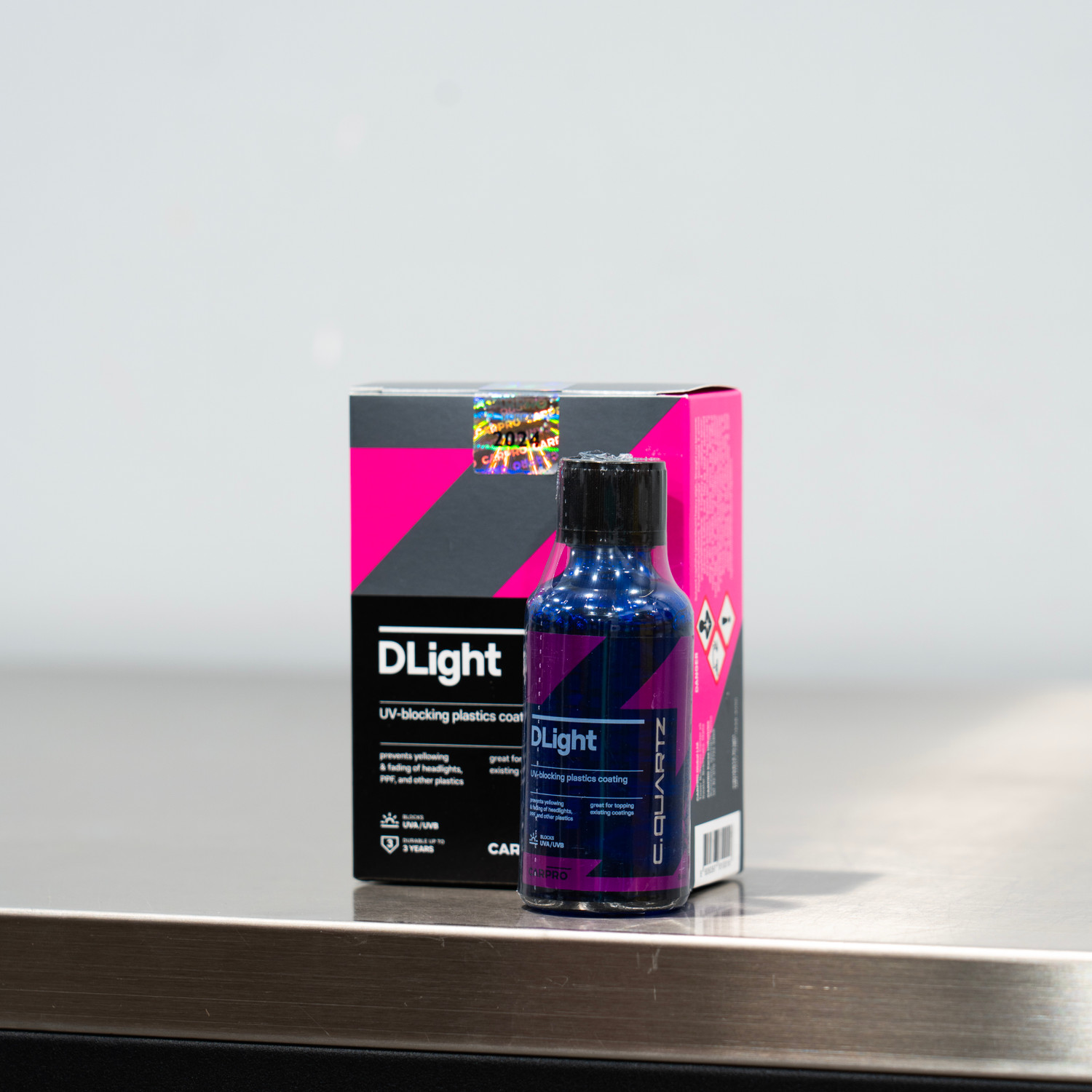 Cquartz Dlight 50ml Kit | Carpro Anti-UV Plastic PPF & Headlight