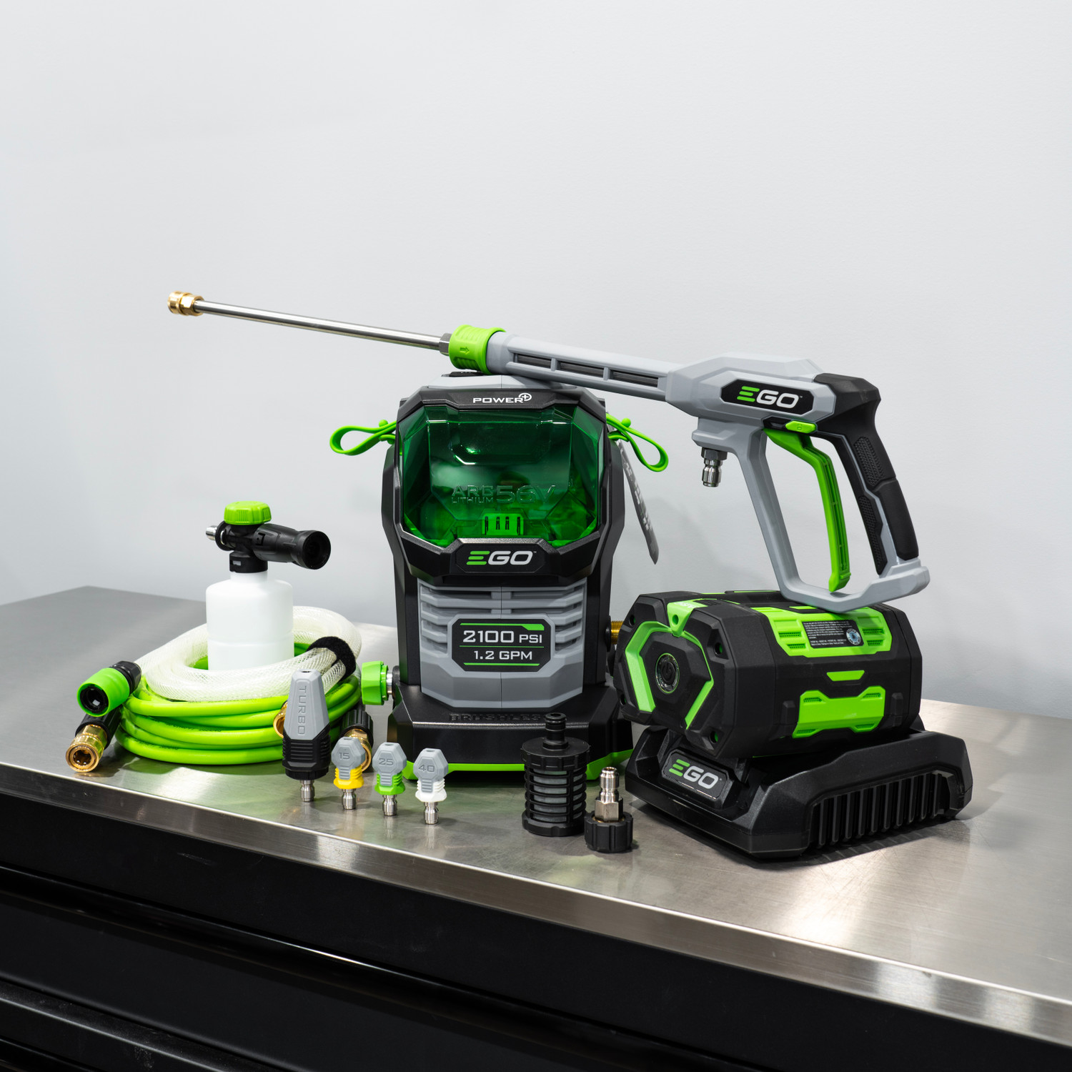 EGO Power+ 2100 PSI Compact Cordless Pressure Washer | 6.0 Ah Battery
