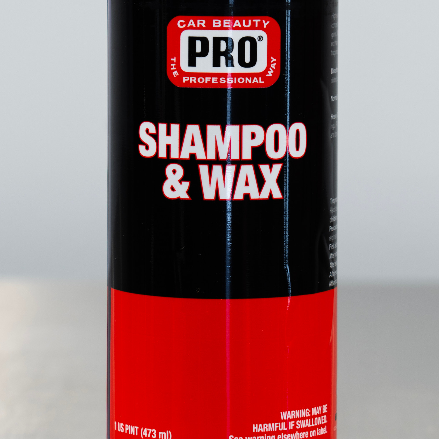 PRO Shampoo and Wax 16oz | Car Wash Soap with Polymers | The Clean