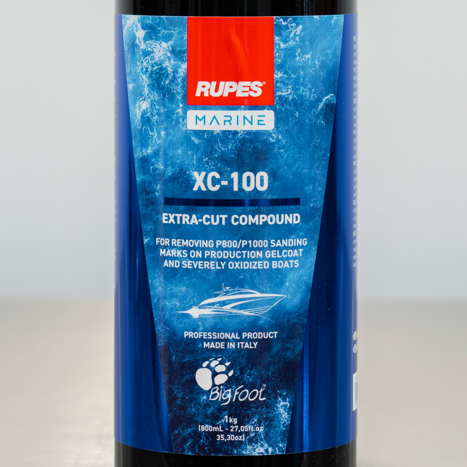 RUPES XC-2 Xtra Cut Compound 1 Liter | InduRUPES Marine XC-100