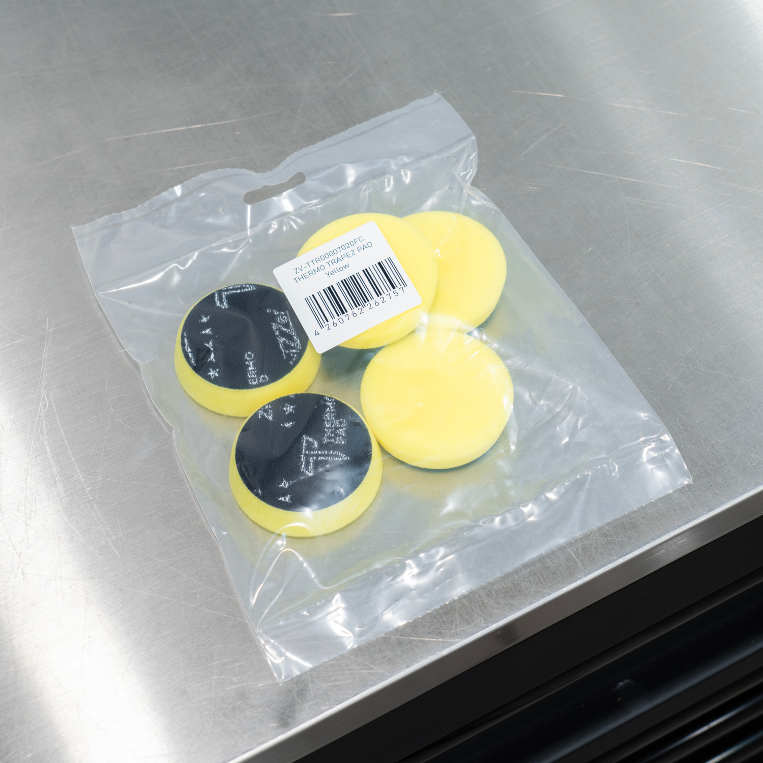 ZviZZer Thermo Trapez Pad Yellow Foam Fine | 5 Pack | For 2
