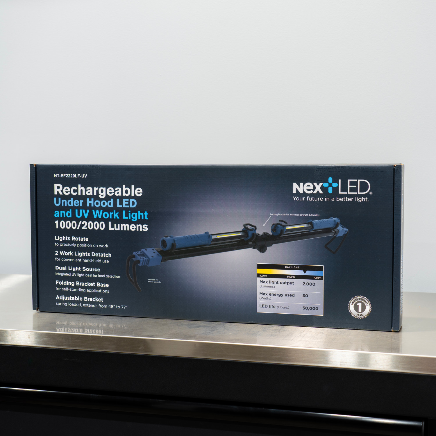 NextLED UV Under Hood & Interior Work Light | Folding | The Clean