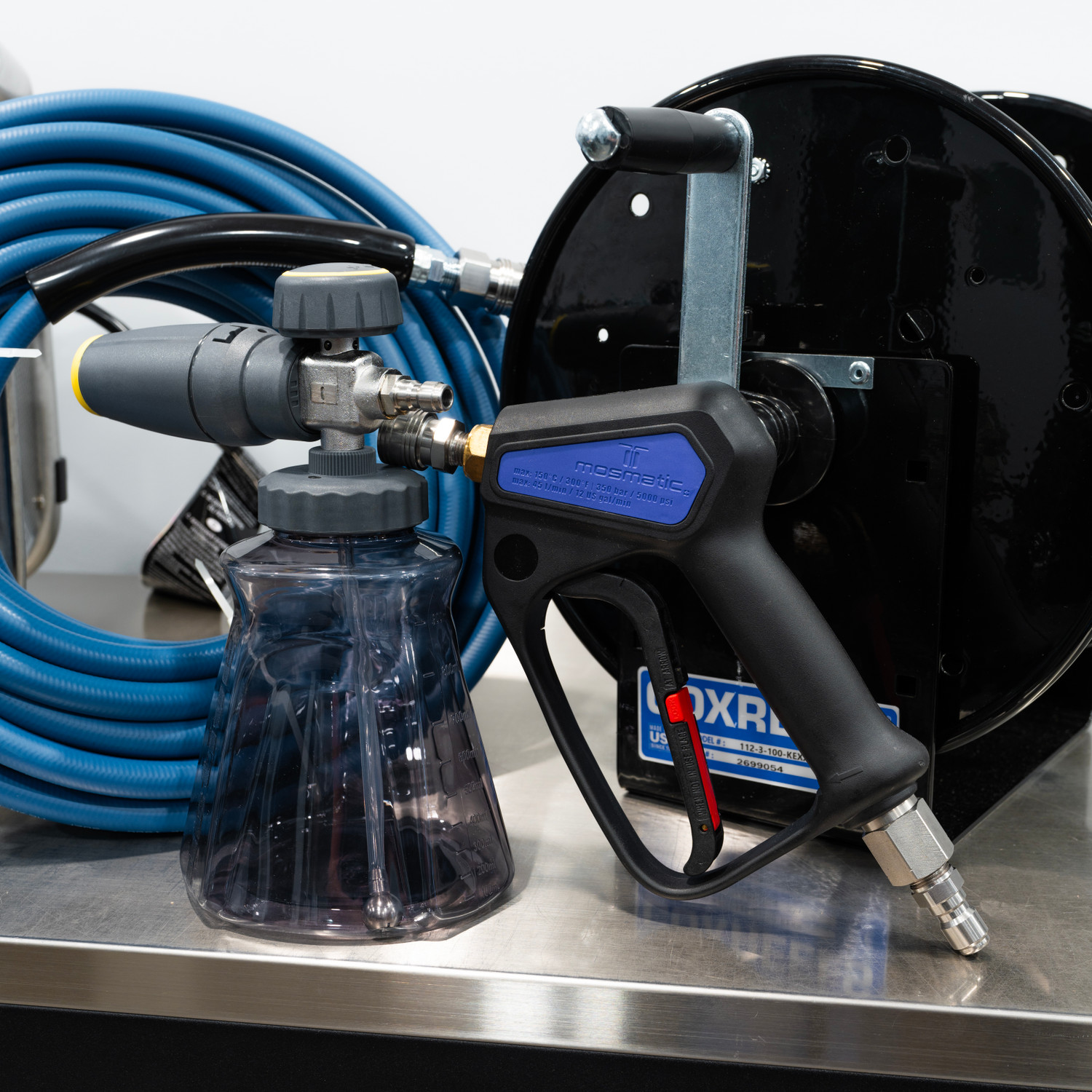 AR Blue Clean 1210 WP Pressure Washer Stainless Complete Wall