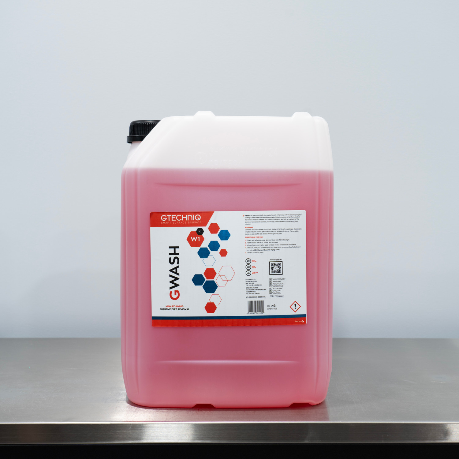 Gtechniq G Wash 20 Liter | Ceramic Coating Safe Car Shampoo 5.28