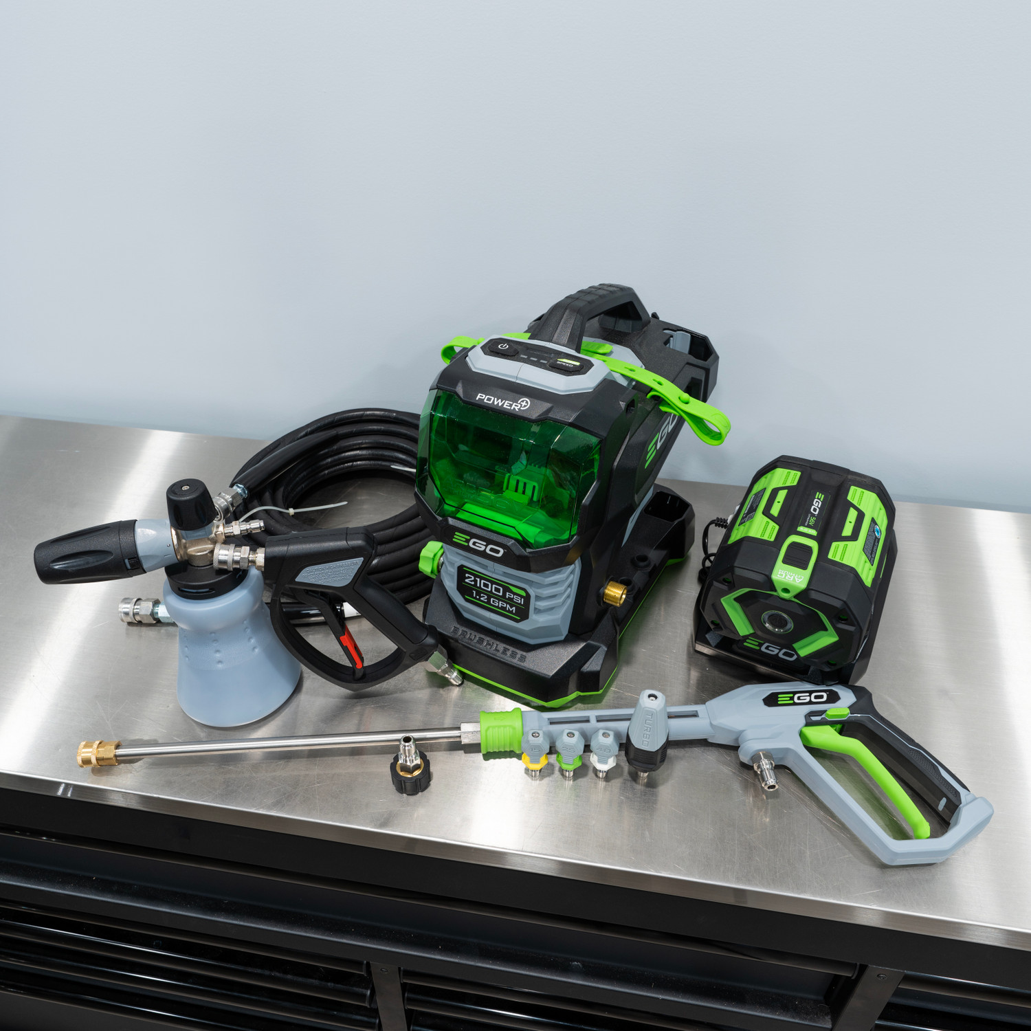 EGO Power+ 2105 Compact Cordless Pressure Washer | Level 2 Detailing Kit MTM