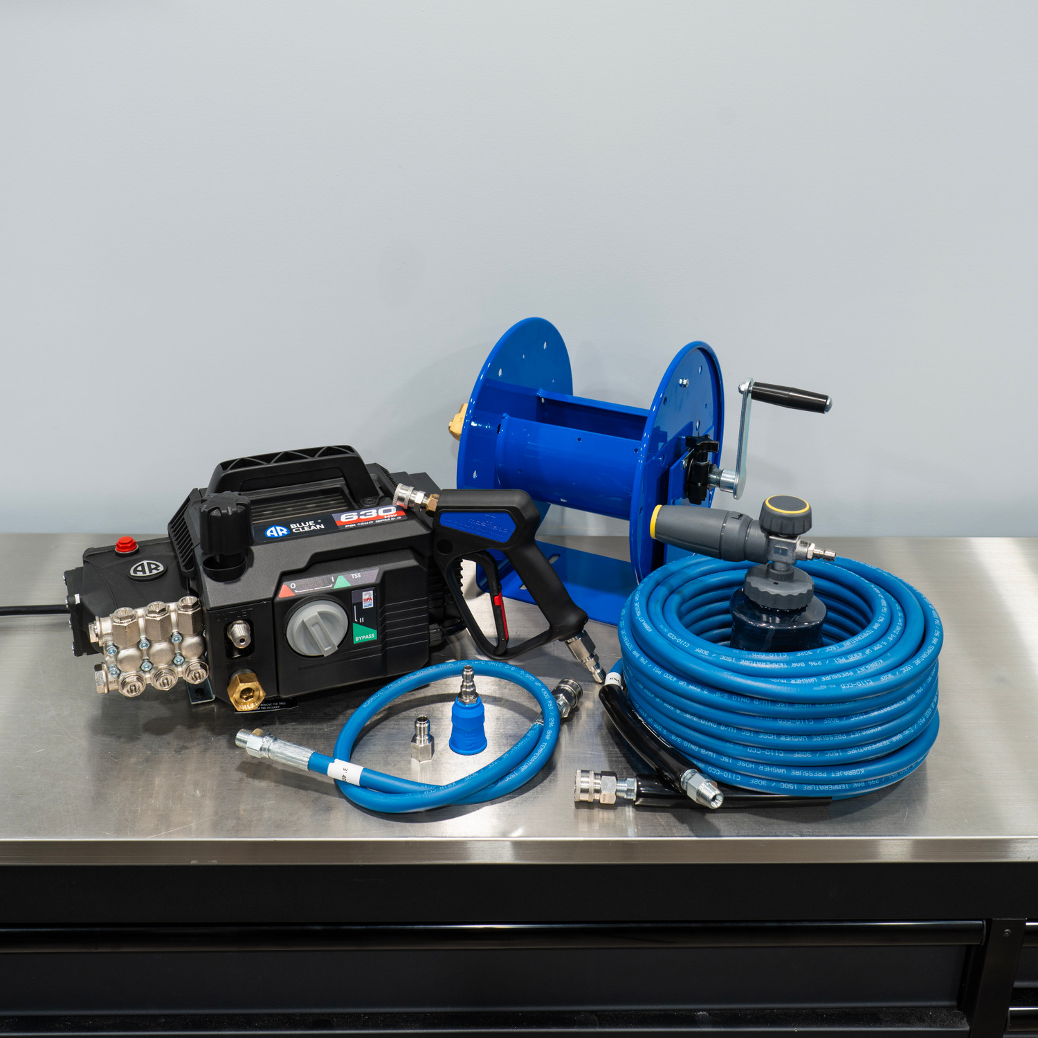 AR630 Gen 2 HOT Water Pressure Washer | Premium Wall Mount Detailing  Package | The Clean Garage