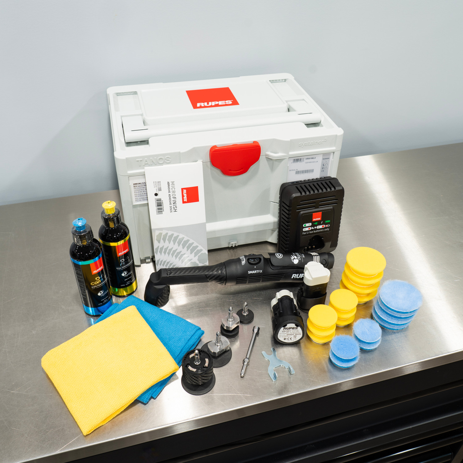 RUPES iBrid Nano 2 Cordless Polisher LUX Kit | Systainer Case and