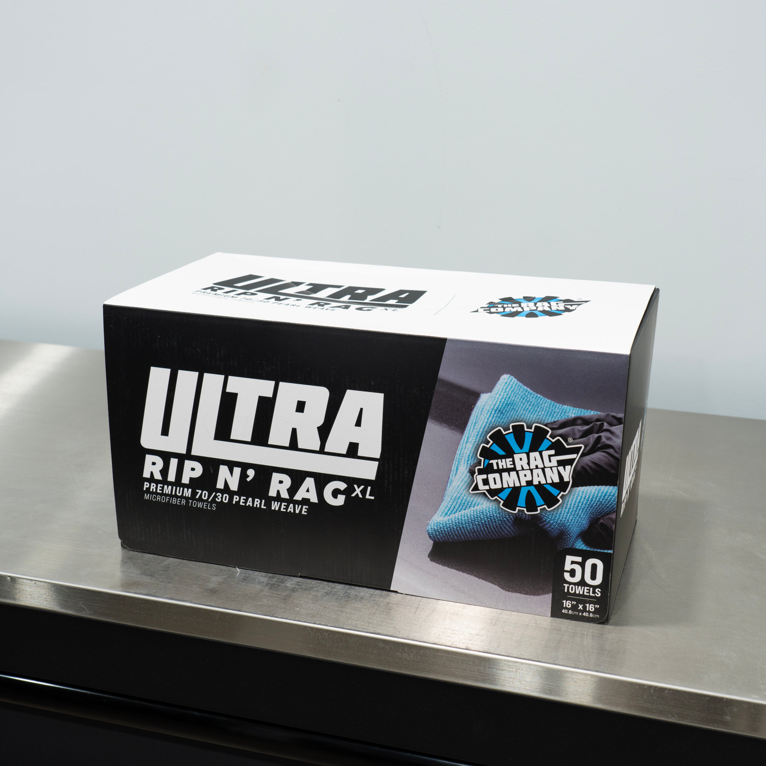The Rag Company Ultra Rip N' Rag XL Blue | Box of 50 | The Clean