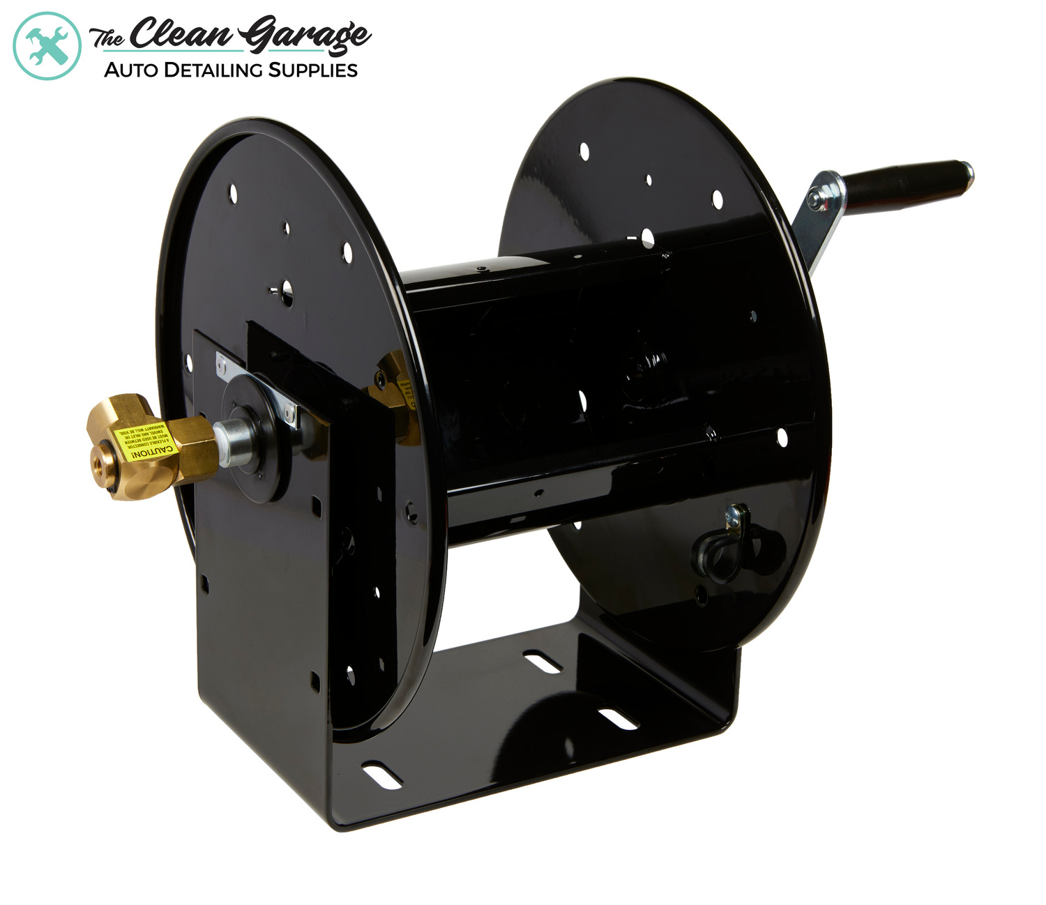 Coxreels 117-4-225 Compact Hand Crank Steel Hose Reel - 4,000 PSI - Holds  1/2 x 225' Length Hose - Perfect for Air Compressor, Garden, Pressure