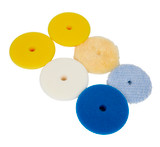 Rupes Polishing Pad Kit | 6 Pads for 3" Backing Plate | DA Foam Wool 