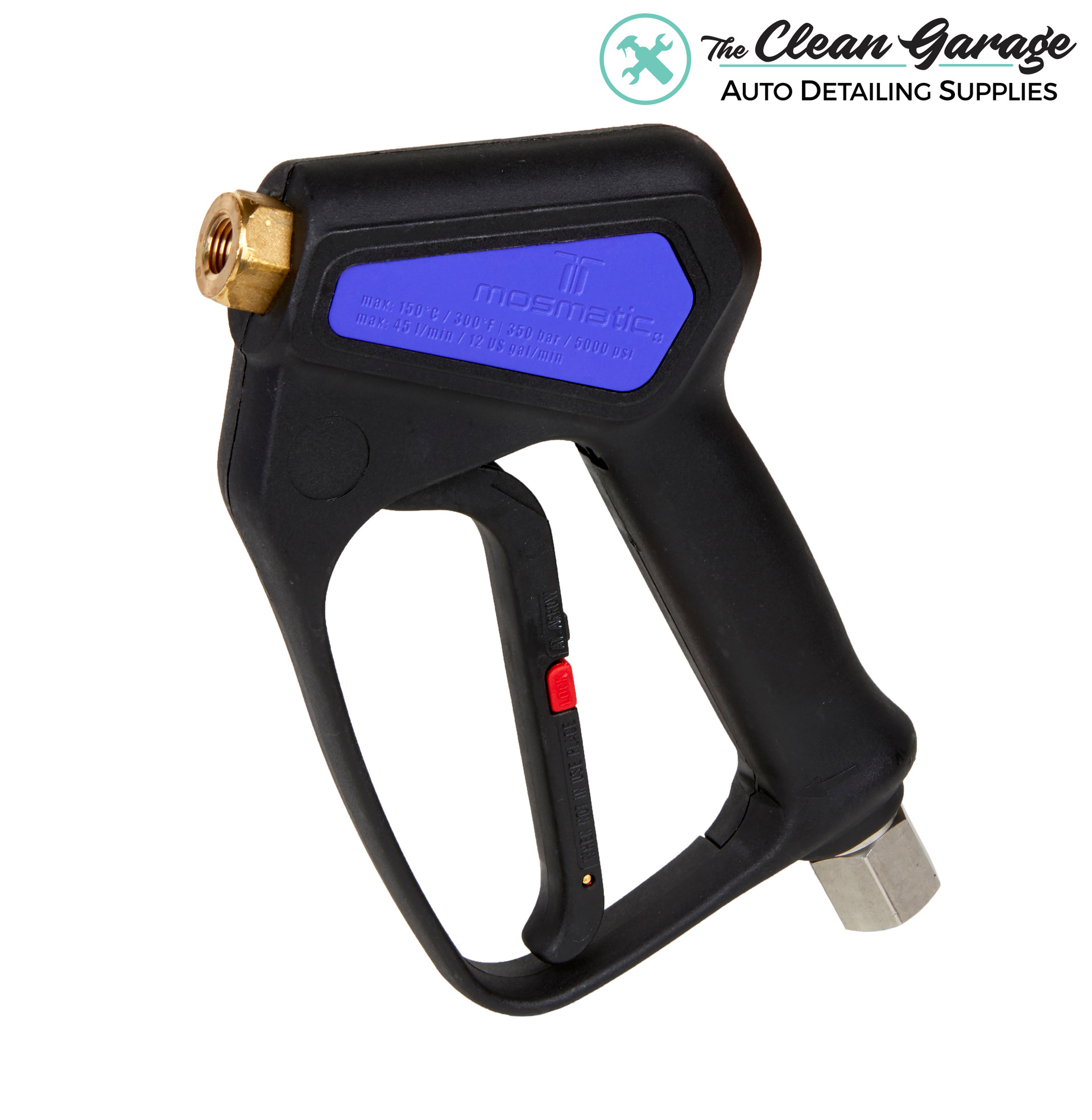 Mosmatic High Pressure Sprayer Gun Stainless Swivel Optional Quick