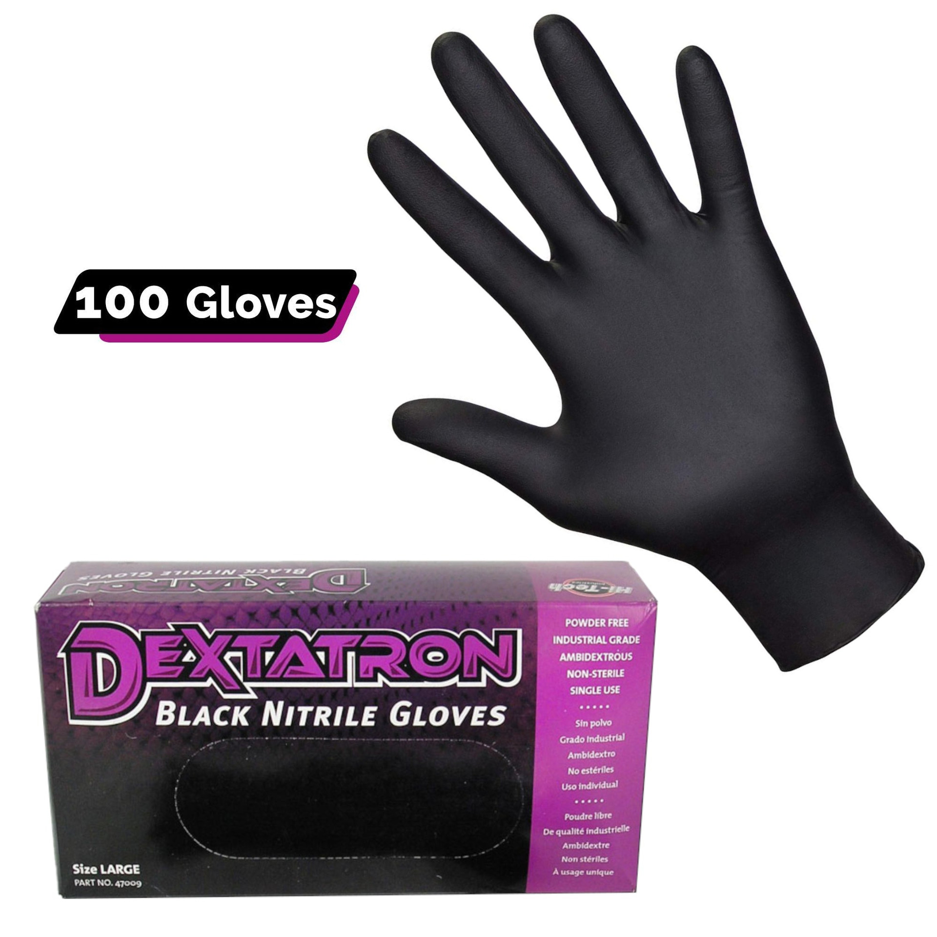 The Clean Garage Nitrile Gloves Detailing Black Gloves