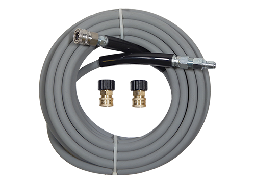 50' Kobrajet Pressure Washer Hose Gray MTM Kit 5 3/8"