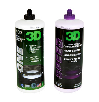 3D Speed & One 32oz Combo  One Step Polish and All In One Kit