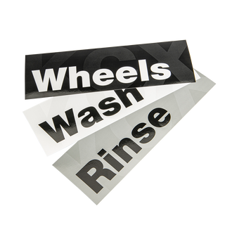 8 Wash, Rinse, & Wheel Bucket Vinyl Sticker 3-Pack