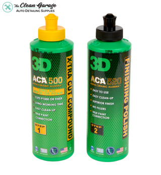 3D ACA 500 & 520 Combo 8oz | Body Shop Safe Compound & Polish