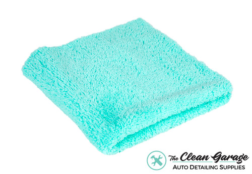 The Clean Garage Plush Edgeless 350 GSM Microfiber Detailing Towel Mint Green | Korean
