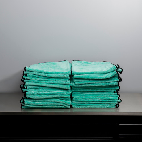 The Clean Garage Ultra Plush Twist Loop Drying Towel Mint Green | Full Case 40
