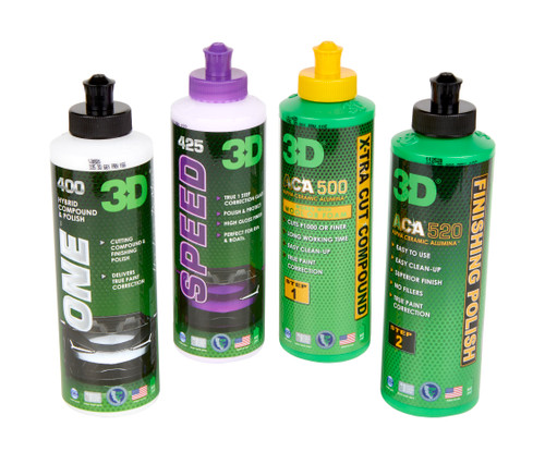 3d Aca 500 520 Combo 32oz Body Shop Safe Compound Polish