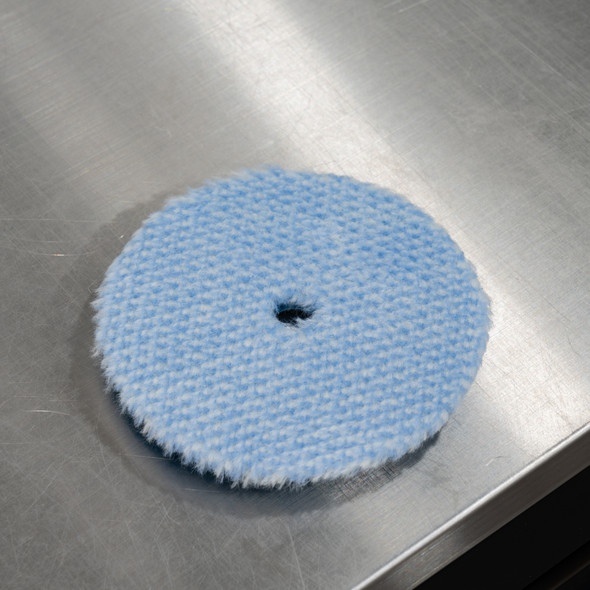 The Clean Garage | Rupes Blue Wool Pad Coarse Cutting | 5.75" for 5" Backing Plate