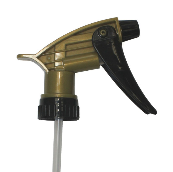 The Clean Garage Acid Resistant Trigger | Black and Gold Sprayer Top