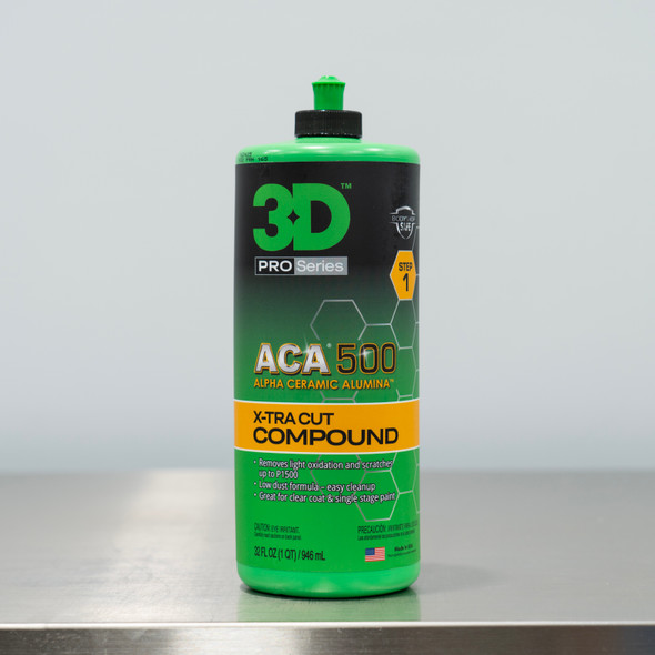The Clean Garage | 3D ACA 500 X-Tra Cut Compound 32oz | Heavy Cutting Body Shop Safe