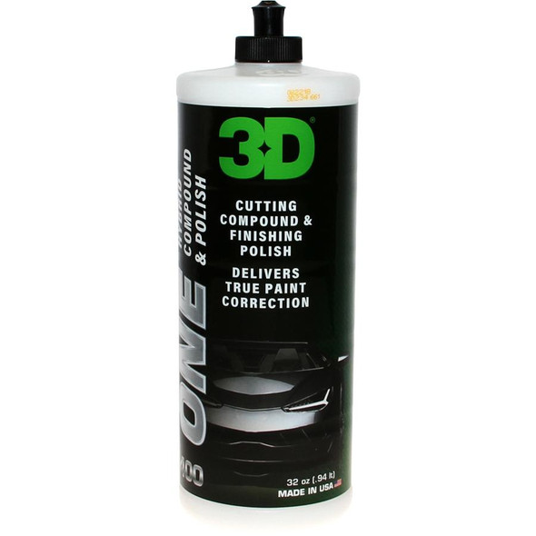 The Clean Garage 3D ONE Hybrid Compound and Polish | One Step 32oz