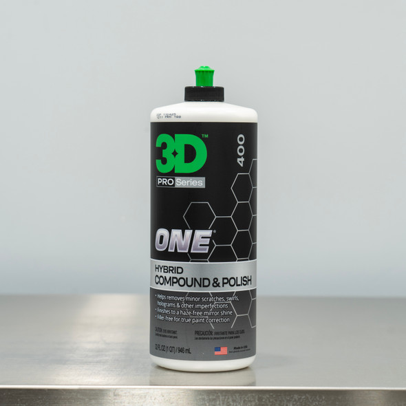 The Clean Garage | 3D ONE Hybrid Compound and Polish | One Step 32oz