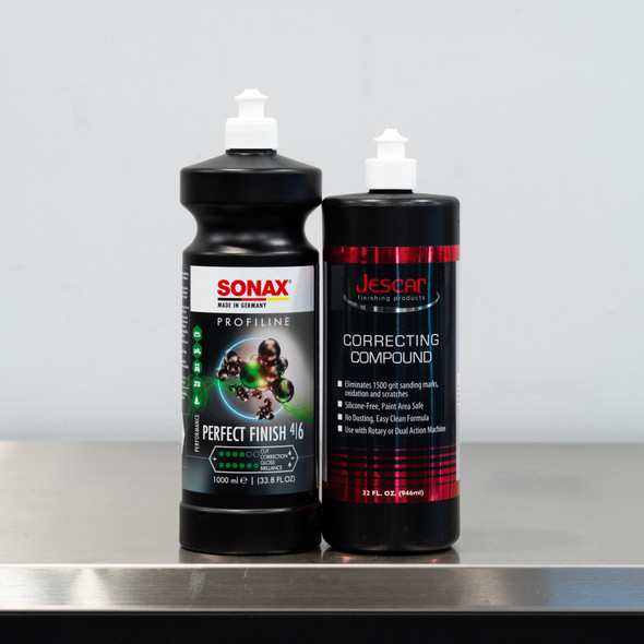 The Clean Garage | Sonax Perfect Finish Polish and Jescar Correcting Compound | 32oz Combo