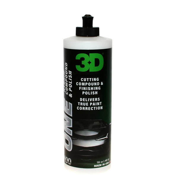 The Clean Garage 3D ONE Hybrid Compound and Polish | One Step 16oz