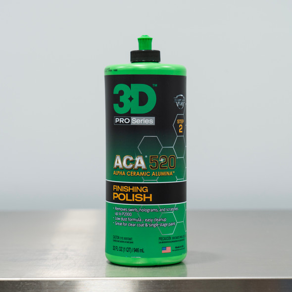 The Clean Garage | 3D ACA 520 Finishing Polish 32oz | Body Shop Safe