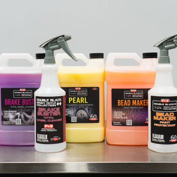P&S Double Black Car Wash Kit | Pearl Shampoo Brake Buster Bead Maker
