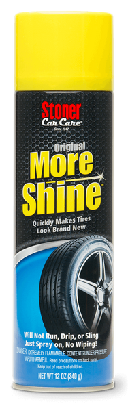 The Clean Garage Stoner More Shine For Tires 12oz Aerosol | Spray on Tire Shine