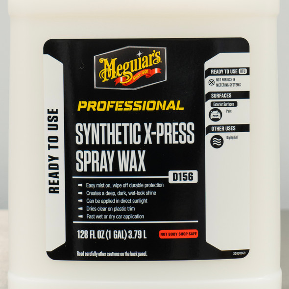 Meguiars D156 Synthetic X-press Spray Wax 1 Gallon | High Gloss Polymer