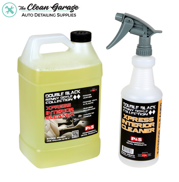 The Clean Garage P&S Xpress Interior Cleaner 1 Gallon Kit | 32oz Bottle Sprayer