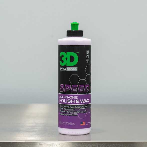 The Clean Garage | 3D Speed All in One Correction Glaze 16oz | One Step Polish & Protection