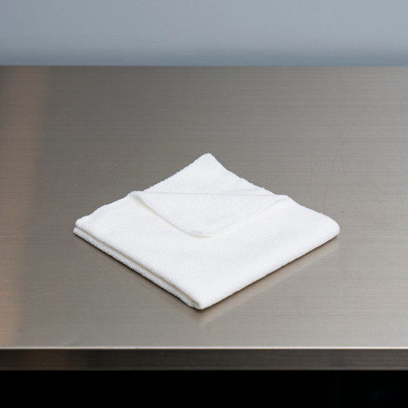 AutoFiber 300 GSM Edgeless White Microfiber Towel | 10 Pack | All Purpose Clean Garage