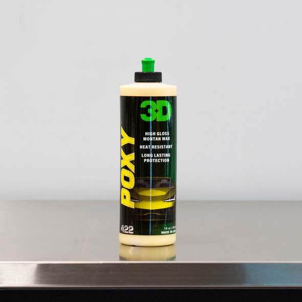 The Clean Garage | 3D POXY 16oz | High Gloss Heat Resistant Montan Wax Paint Sealant 