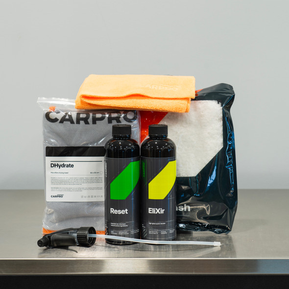 The Clean Garage | CarPro Wash Box | Detailing Wash Kit for Ceramic Coatings Reset Elixir 