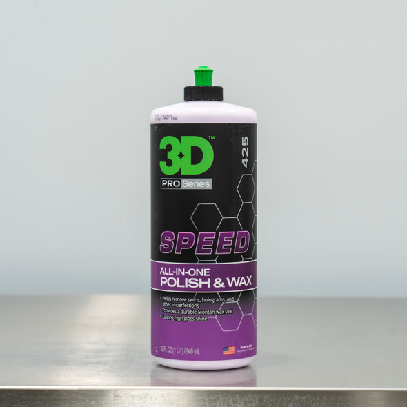 3D Speed All in One Correction Glaze 32oz | One Step Polish & Protection | The Clean Garage