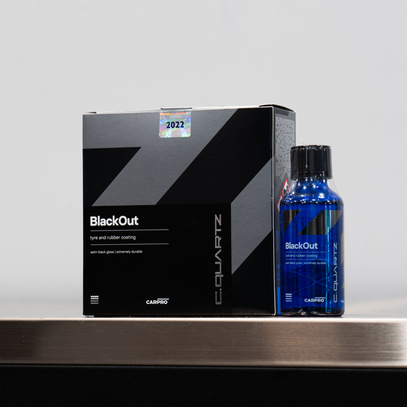 The Clean Garage | CarPro Cquartz BlackOut 50ml | CarPro Tire and Rubber Coating Kit