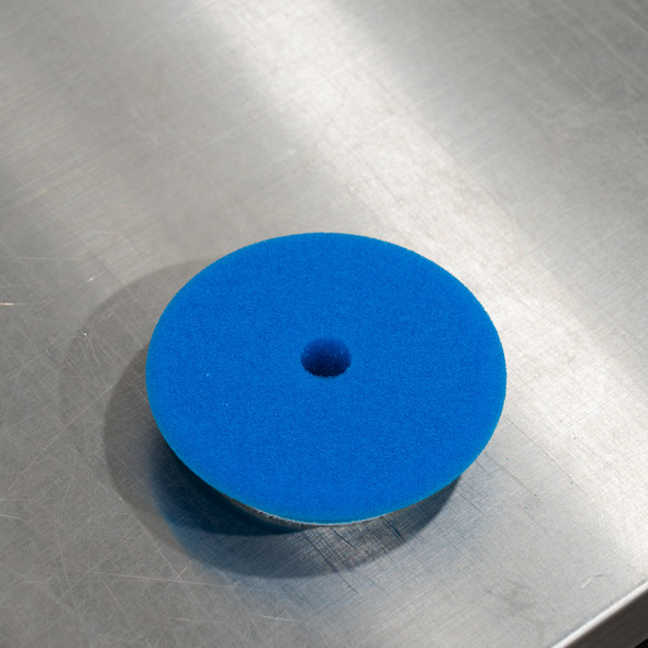 The Clean Garage | 4" Rupes DA Coarse Blue Foam Pad | For 3" Backing Plate