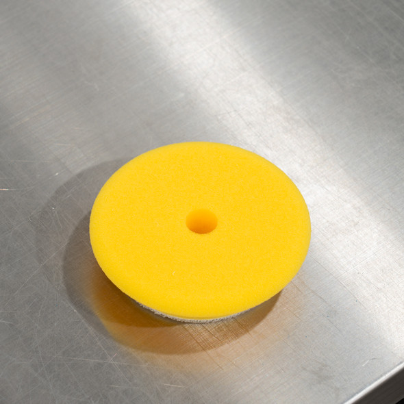 The Clean Garage | 4" Rupes DA Fine Yellow Foam Pad | For 3" Backing Plate