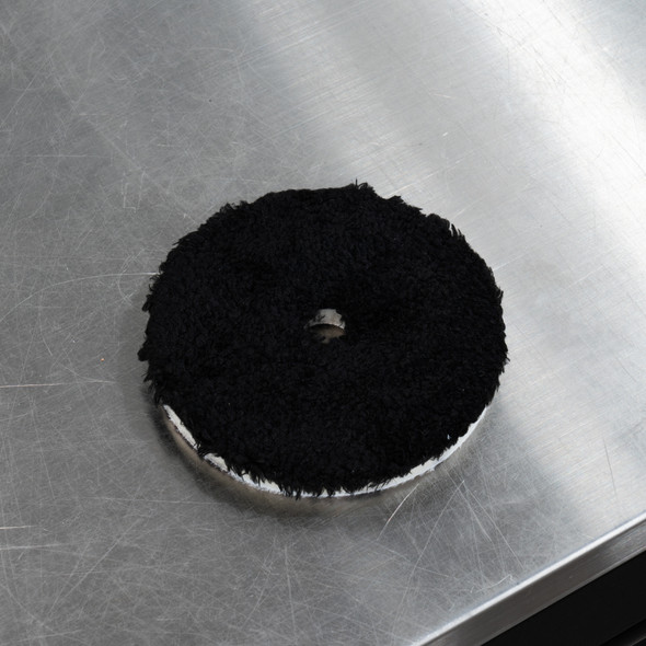 6" Uro-Fiber Finisher Pad | Buff and Shine All Black Microfiber