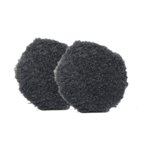 3" Grey Uro-Wool Blended Pad 2 Pack | Buff and Shine Wool Cutting