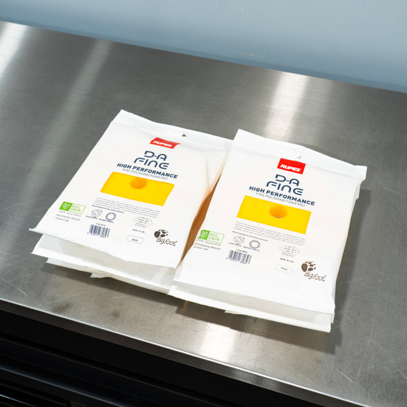 6 Pack of Pads | Rupes DA Fine Yellow Foam Polishing Pad | For 6" Backing Plate