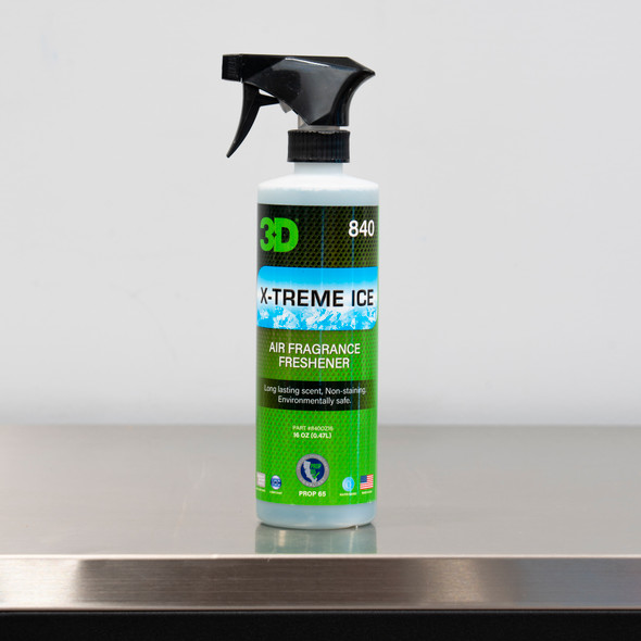 The Clean Garage | 3D X-Treme Ice 16oz | Black Ice Scent Air Freshener Spray