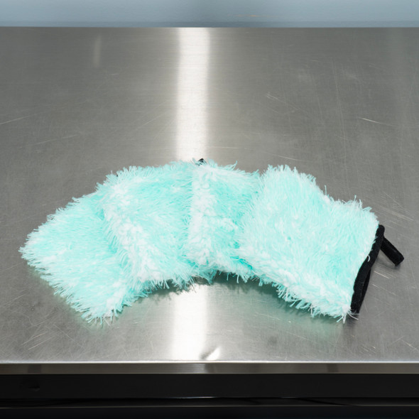 Mini Ultra Plush Microfiber Wheel Wash Mitt Mint Green | 4 Pack