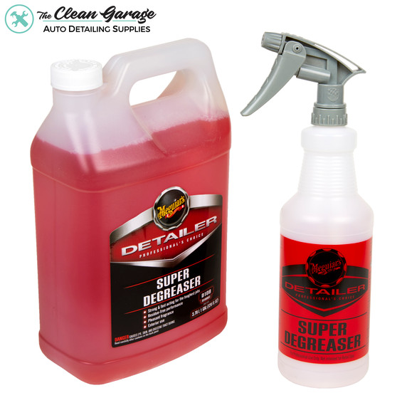 The Clean Garage Meguiars D108 Super Degreaser Kit | 1 Gallon and Spray Bottle
