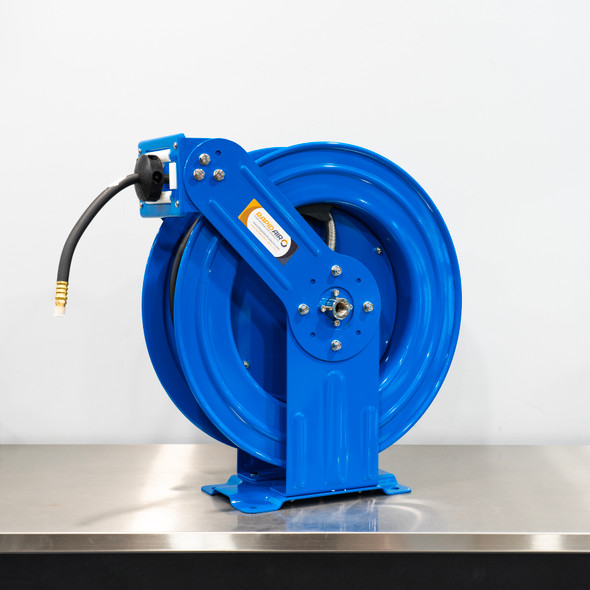 The Clean Garage | Rapid Air Dual Arm Air Hose Reel | With 75' 3/8" Air Hose